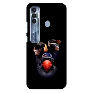 Чохол з Мавпами TECNO Spark 7 Pro - (AlphaPrint) (Три мавпи)