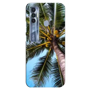 Силіконовий чохол з КАРТИНКАМИ літо для TECNO Spark 7 Pro (AlphaPrint) (Пальма)