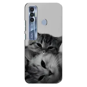 Чохол з малюнком кіт на TECNO Spark 7 Pro (Пара котів)