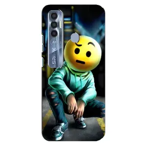 Чохол для ТЕКНО  Спарк 7 Про - (AlphaPrint) з принтом (ТОП продажів) (Хлопець смайл)