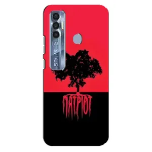 Украинские Чехлы для TECNO Spark 7 Pro с картинкой УПА (AlphaPrint) (Патріот)