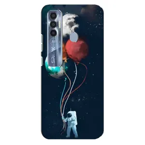 Космічні Чохли для ТЕКНО Спарк 7 Про (VPrint) (Планети кульки)
