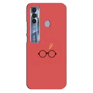 Чохли з Гаррі Поттером для TECNO Spark 7 Pro (AlphaPrint) (шрам та окуляри)