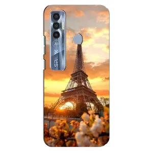 Чохол Ейфелева Вежа TECNO Spark 7 Pro - (AlphaPrint) (Сонячня вежа)