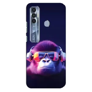 Чохол з Мавпами TECNO Spark 7 Pro - (AlphaPrint) (Стильна мавпа)
