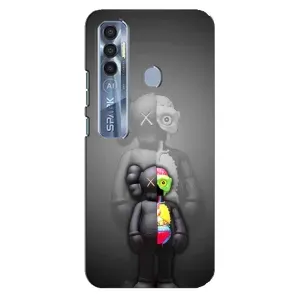 Чохли для TECNO Spark 7 Pro - Bearbrick Louis Vuitton (PREMIUMPrint) (Тіло Bearbrick)