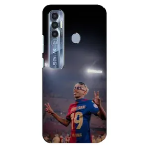 Чехол с футболистом Ламин Ямаль TECNO Spark 7 Pro (Ямаль на стадионе)
