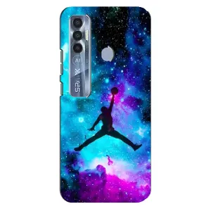 Чохли для TECNO Spark 7 Pro - з картинкою JORDAN (AlphaPrint) (Яскравий Джордан)