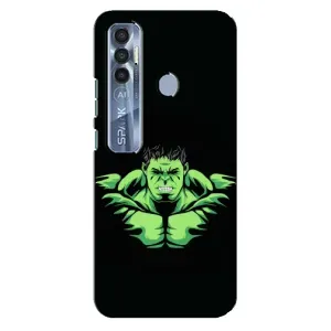 Чохли з героями Марвел TECNO Spark 7 Pro (VPrint) (Зелений Халк)