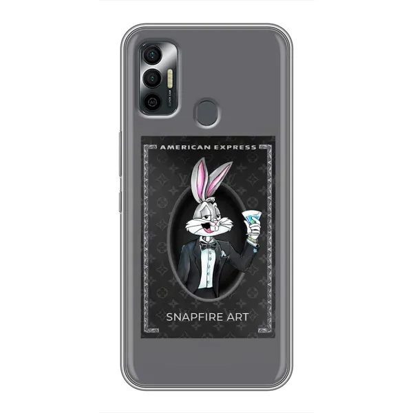 Чехол с принтом «Бакс Бани LV» для TECNO Spark 7P