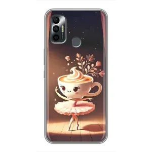 Чехол с мемом Тралалело тралала на TECNO Spark 7P (Балерина капучина)