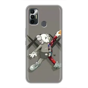 Чохли для TECNO Spark 7P - Bearbrick Louis Vuitton (PREMIUMPrint) (Беарбрік Джордан)