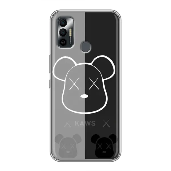 Чехол с принтом «БеарБрик глаза» для TECNO Spark 7P