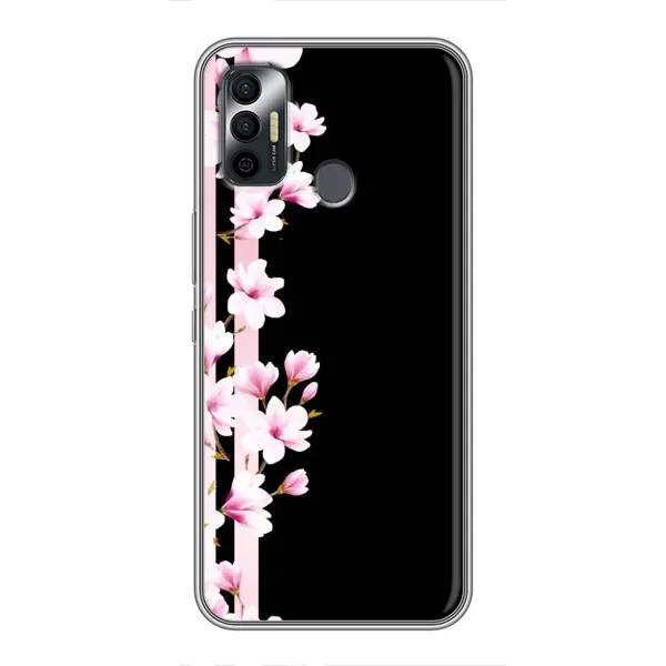Чехол с принтом «Цветочки» для TECNO Spark 7P