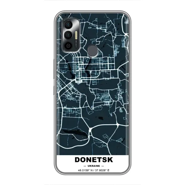 Чохол з принтом «Донецьк» для TECNO Spark 7P