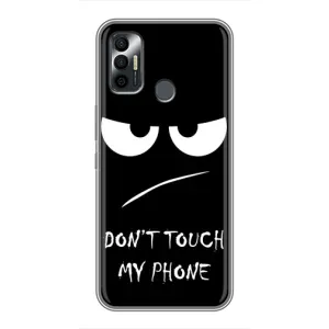 Чохол для ТЕКНО Спарк 7П - (AlphaPrint) з принтом (ТОП продажів) (Dont Touch)
