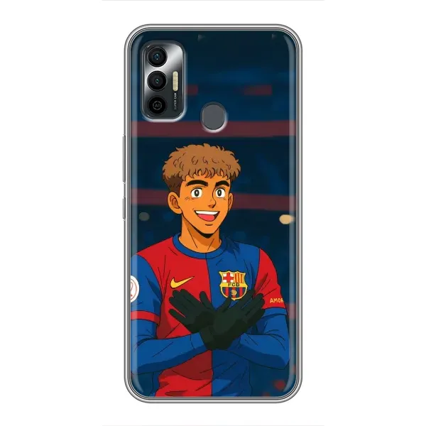 Чехол с принтом «Футболист Ямаль» для TECNO Spark 7P