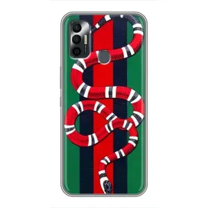 Чохли  GUCCI для ТЕКНО Спарк 7П (AlphaPrint) (Gucci змія)