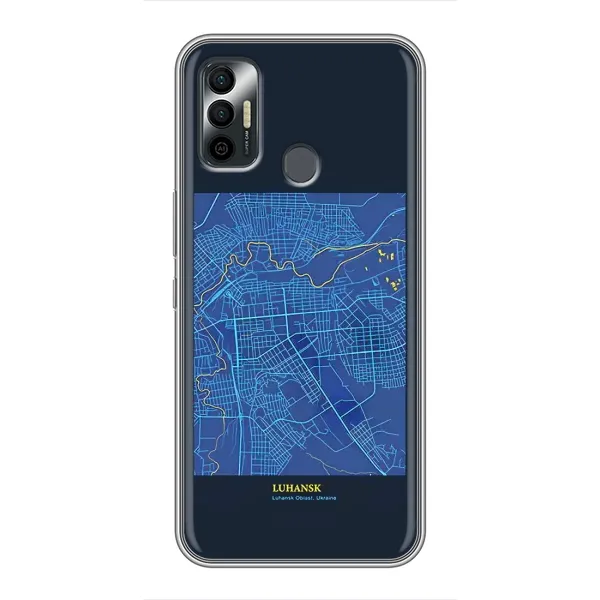 Чохол з принтом «Луганськ» для TECNO Spark 7P