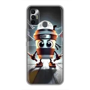 Чехол с мемом Тралалело тралала на TECNO Spark 7P (Капучино асасино)