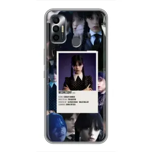 Чохли Венсдей на TECNO Spark 7P Уенсдей (AlphaPrint) (колаж Венздей)