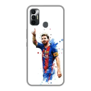 Чехлы Месси для TECNO Spark 7P (AlphaPrint) (Лео Месси)