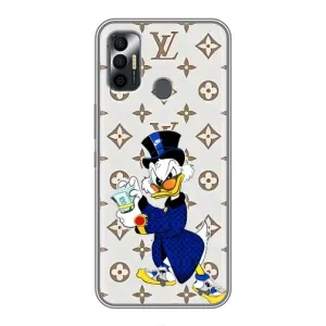 Чехли для TECNO Spark 7P - Скрудж МакДак Louis Vuitton (PREMIUMPrint) (Макдак на стилі)