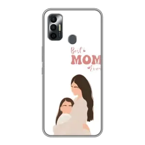 Чехол с принтом «Мама и дочка» для TECNO Spark 7P