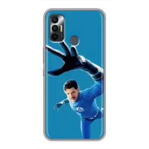 Чохол з принтом Фантастична четвірка для TECNO Spark 7P (Містер Фантастік супергерой)