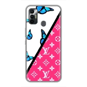 Бренднові Чохли для TECNO Spark 7P - (PREMIUMPrint) (Мода LV)