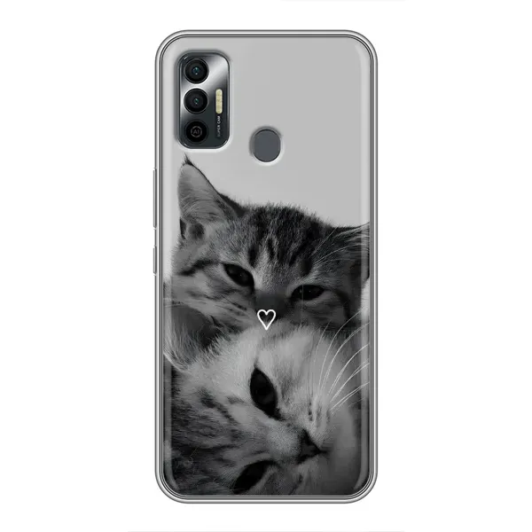 Чехол с принтом «Пара котов» для TECNO Spark 7P Чехол с принтом «Пара котов» для TECNO Spark 7P