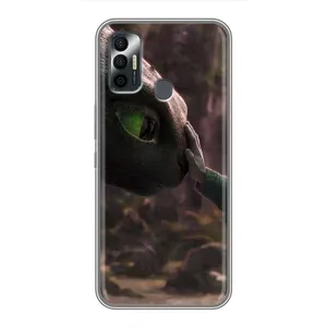 Чохол як приборкати дракона на TECNO Spark 7P (Сцена з драконом)