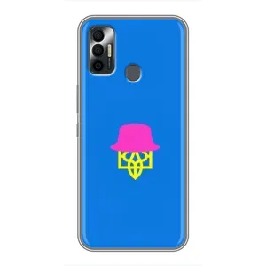 Чохли для TECNO Spark 7P Укр. Символіка (AlphaPrint) (Шапка на гербу)