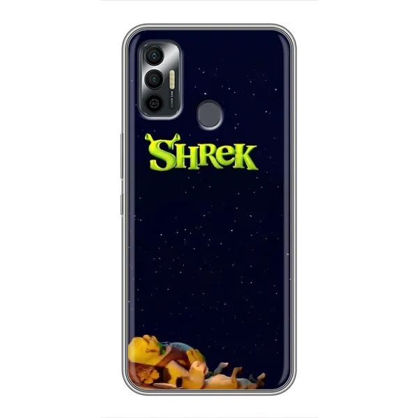 Чехол с принтом «Отдыхающий Шрек» для TECNO Spark 7P