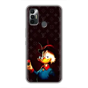 Чехли для TECNO Spark 7P - Скрудж МакДак Louis Vuitton (PREMIUMPrint) (Скрудж з ботліантом)
