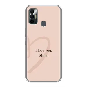 Чехол с принтом «Сердце маме» для TECNO Spark 7P
