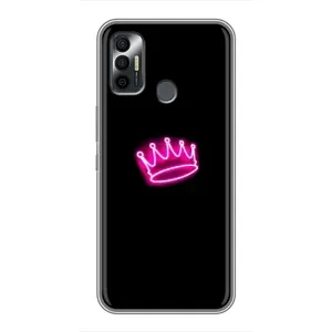 Чохол з Короною ТЕКНО Спарк 7П - (AlphaPrint) (Яскрава корона)