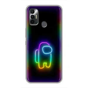 Чехол Амонг Ас для TECNO Spark 7P (AlphaPrint) (Яркий скин)