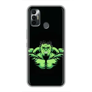Чохли з героями Марвел TECNO Spark 7P (VPrint) (Зелений Халк)