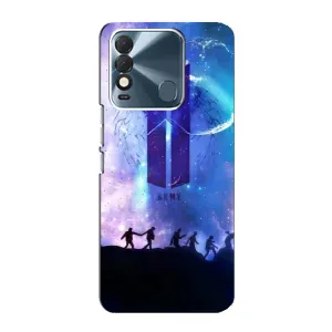 Чехлы BTS для TECNO Spark 8 (AlphaPrint) (Army BTS)