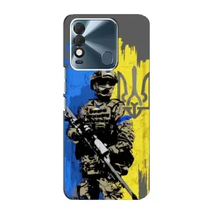 Чехлы с картинкой ЗСУ для TECNO Spark 8 (AlphaPrint) (АРТ солдат)