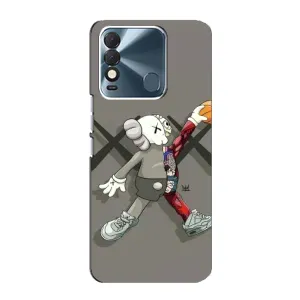 Чехлы для TECNO Spark 8 - Bearbrick Louis Vuitton (PREMIUMPrint) (Беарбрик Джордан)