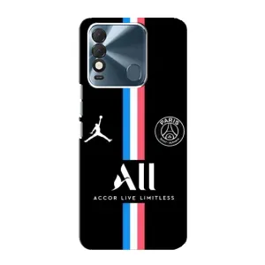 Чохли PSG для TECNO Spark 8 (AlphaPrint) (футболка ПСЖ)