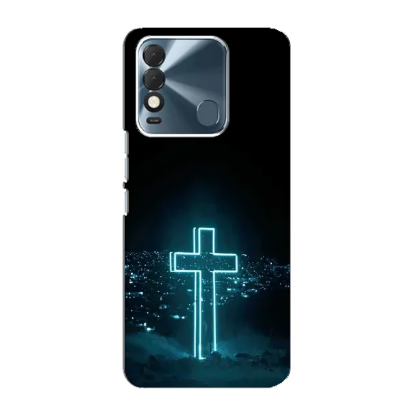 Чехол с принтом «Крест и город» для TECNO Spark 8 Чехол с принтом «Крест и город» для TECNO Spark 8