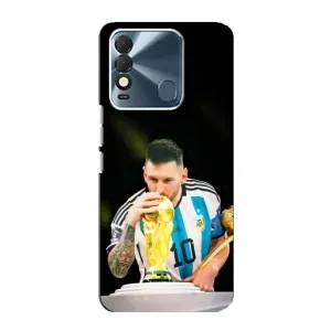 Чехлы для TECNO Spark 8 (Leo чемпион) (AlphaPrint) (Кубок Месси)