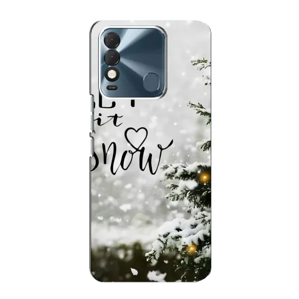 Чехол с принтом «Let it snow» для TECNO Spark 8