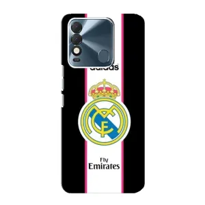 Чехол для TECNO Spark 8 с принтом Реал Мадрид (Лого Real Madrid)
