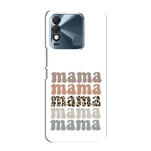 Чохол з принтом «Текстовий колаж мама» для TECNO Spark 8