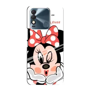 Эксклюзивный чехол для TECNO Spark 8 (AlphaPrint - Мультяшные) (Маус Минни)