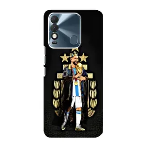 Чехлы для TECNO Spark 8 (Leo чемпион) (AlphaPrint) (Месси Король)